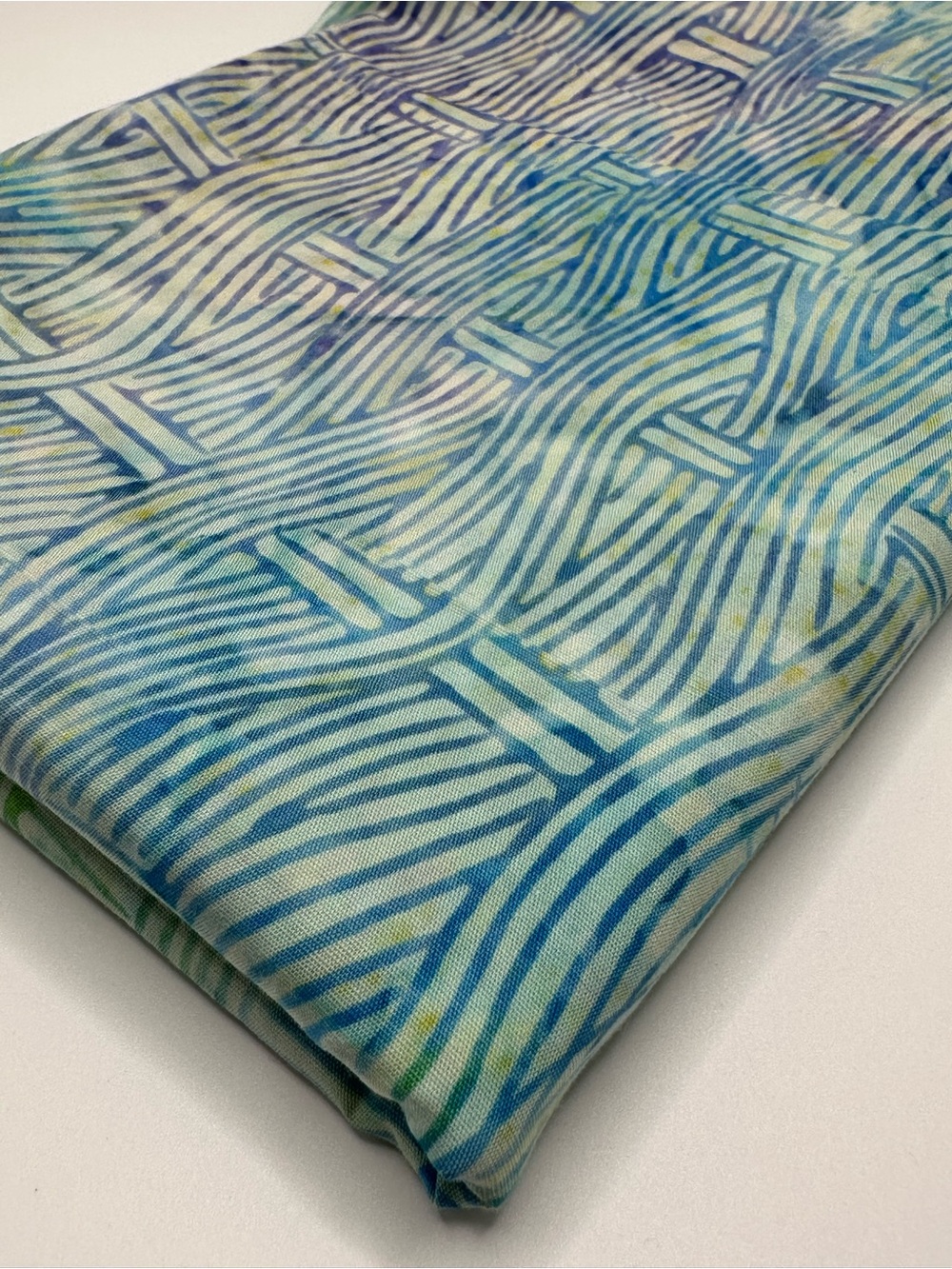 Ombré Basketweave Print Batik Fabric No Name On Selvage